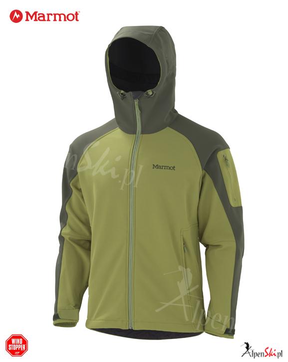 WINDSTOPPER MARMOT SUPER HERO JACKET ZIELONY