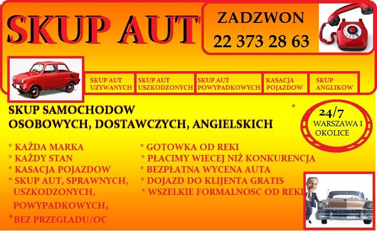 SKUP SAMOCHODOW UZYWANYCH, SKUP ANGLIKOW, RHD,, WARSZAWA, mazowieckie