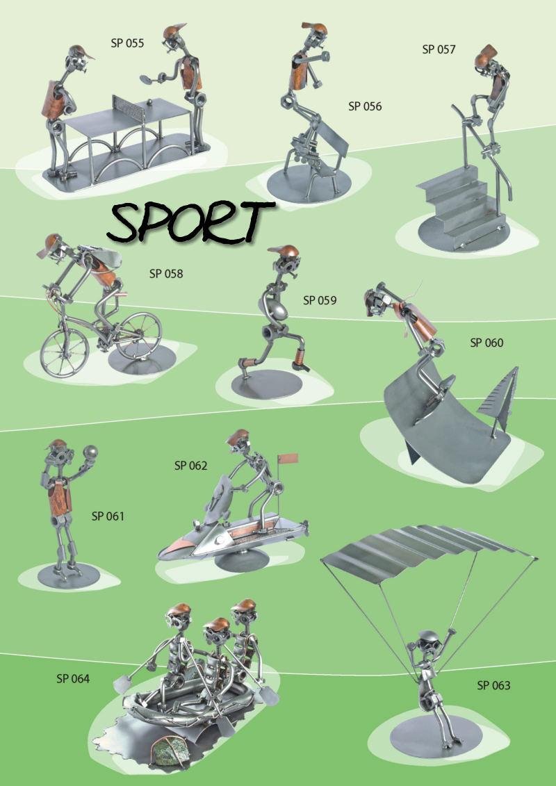 Sport w metaloplastyce figurki i statuetki na prezent