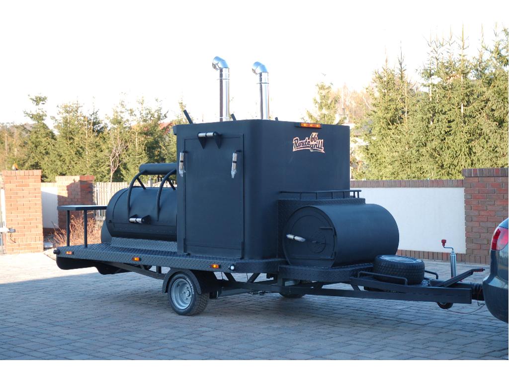 Mobilne grille,  wędzarnia, przyczepa Texas1 , Golęczewo, wielkopolskie