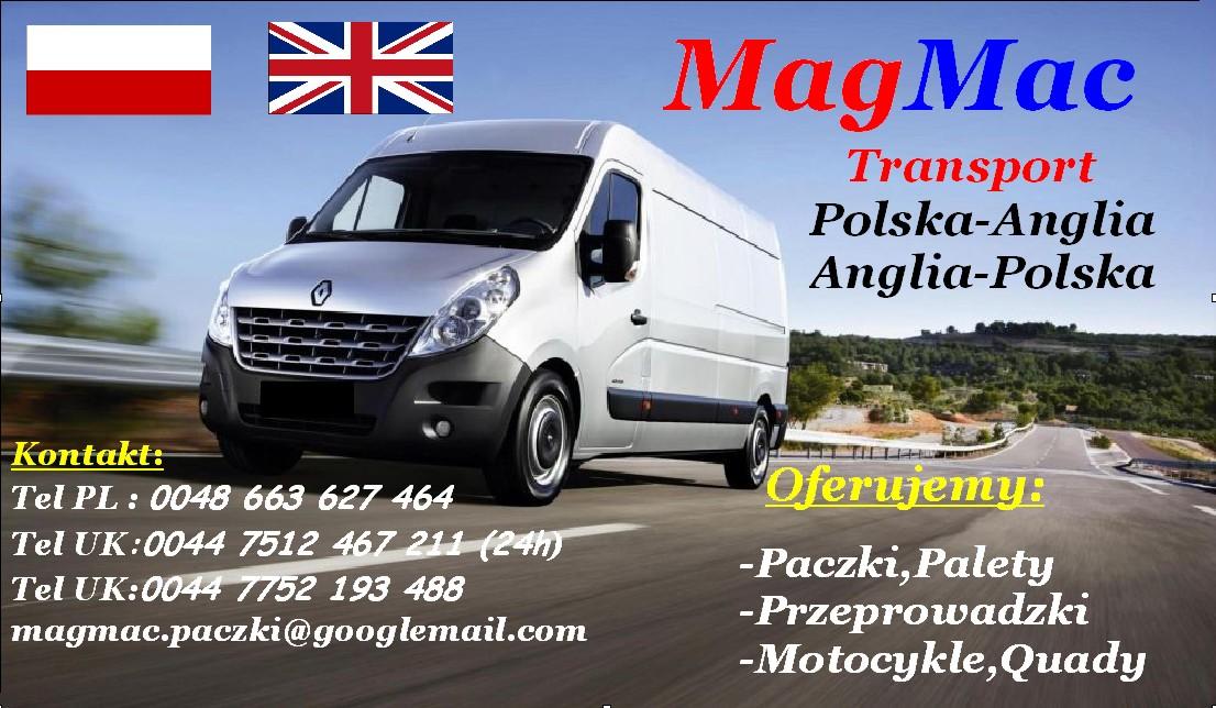 Tani i solidny transport POLSKA-ANGLIA-POLSKA