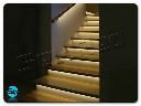 Realizacja oświetlonych schodów - Taśma LED biała ciepła
