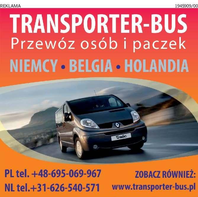 TransporterBus Przewóz osób i paczek Polska Niemcy, Gorzów wielkopolski, lubuskie