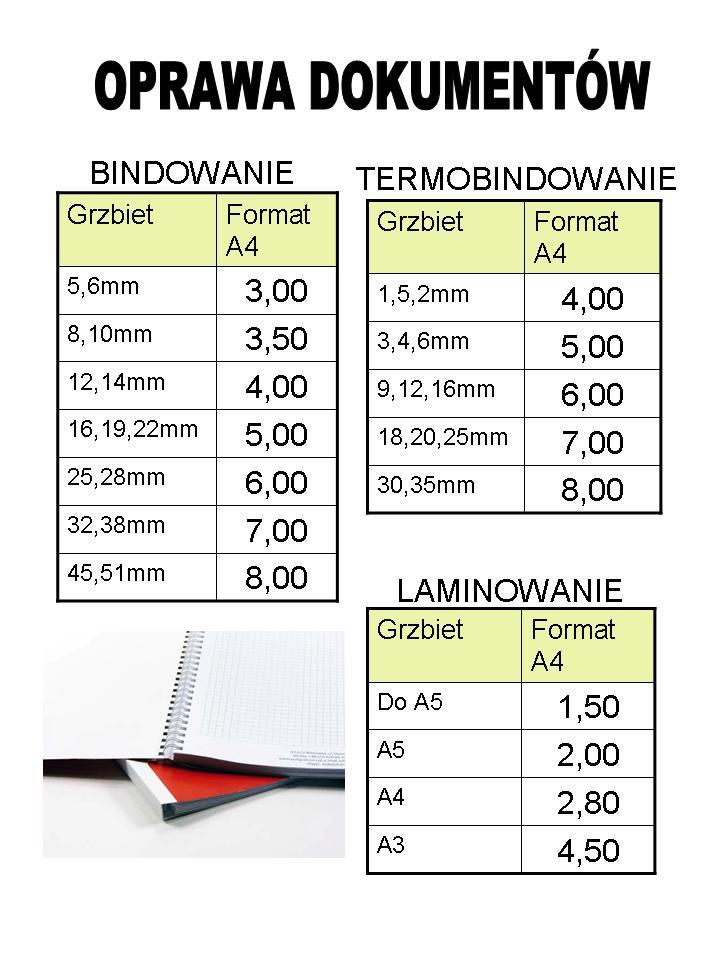 Usługi kserograficzne, druk cyfrowy, oprawa prac, Bielsko-Biała, śląskie