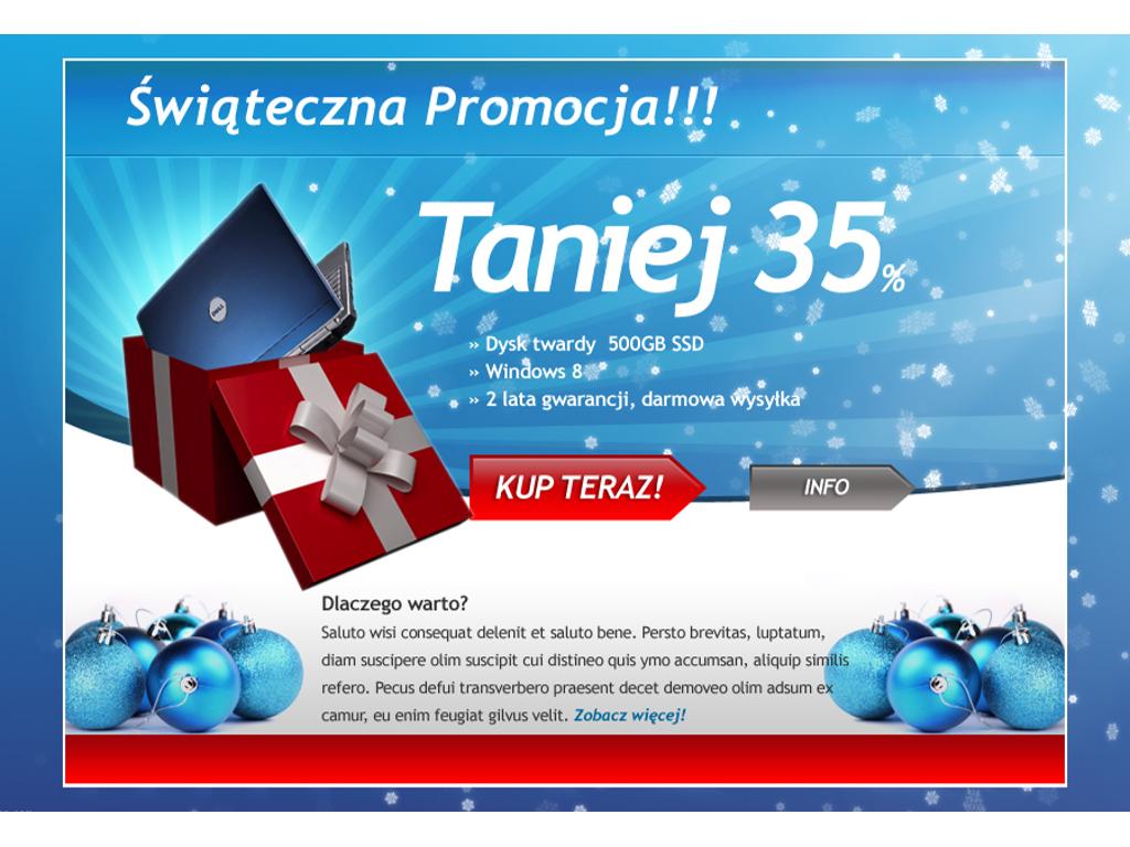 Świąteczne layouty stron, banery, szablony aukcji, mazowieckie