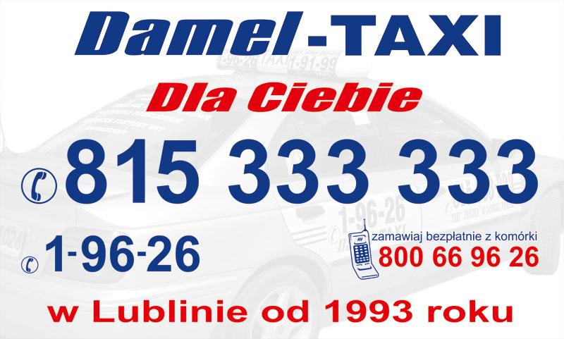 Taxi, damel taxi, taxi w lublinie, taksówka lublin, Lublin,świdnik, lubelskie