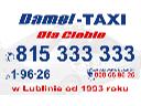taxi, damel taxi, taxi w lublinie, taksówka lublin, lublin,świdnik, lubelskie