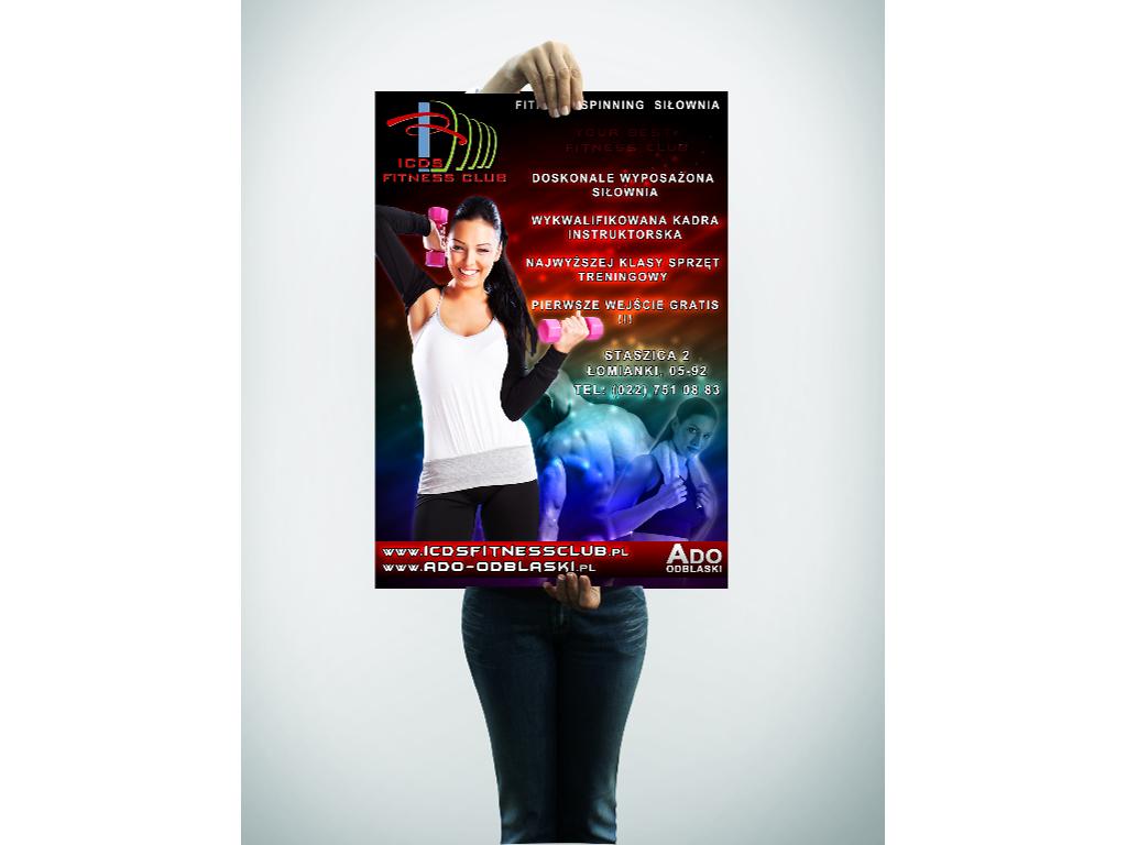 Plakat dla ICDS Fitness Club - Łomianki 