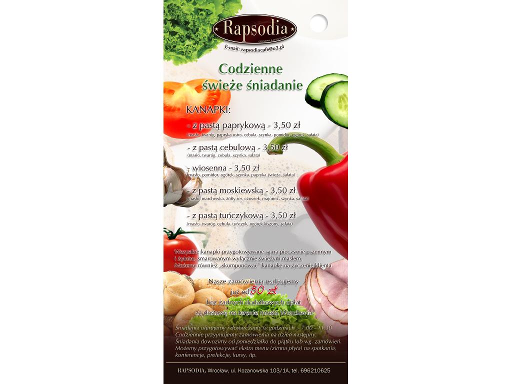 Grafika reklamowa, organizacja imprez, catering, Wrocław, dolnośląskie