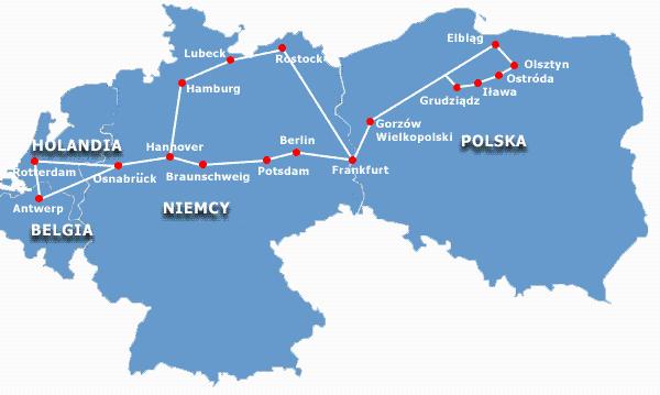 Przewóz osób Polska - Holandia - Polska, Kętrzyn, warmińsko-mazurskie