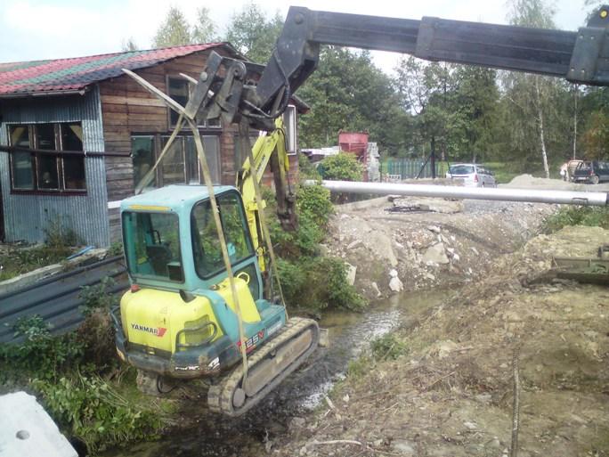 Usługi koparko-ładowarką, ładowarką teleskopow, Bystra, śląskie