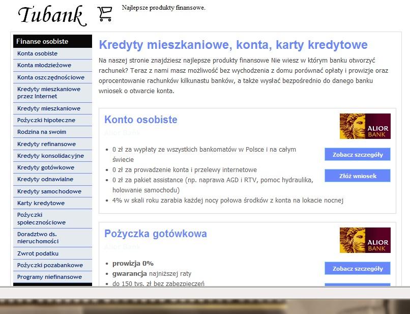 Tanie kredyty, wyszukiwarka banków