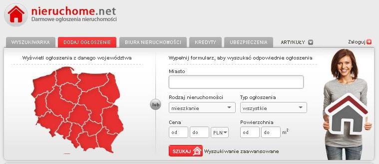 Portal nieruchome.net - darmowe ogłoszenia, Łódź, łódzkie