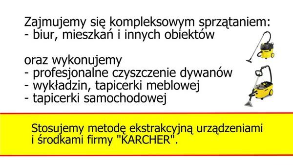 KARCHER, pranie dywanów, sprzatanie biur, Śrem, wielkopolskie