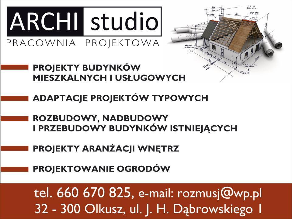 ARCHIstudio pracownia projektowa, Olkusz, małopolskie
