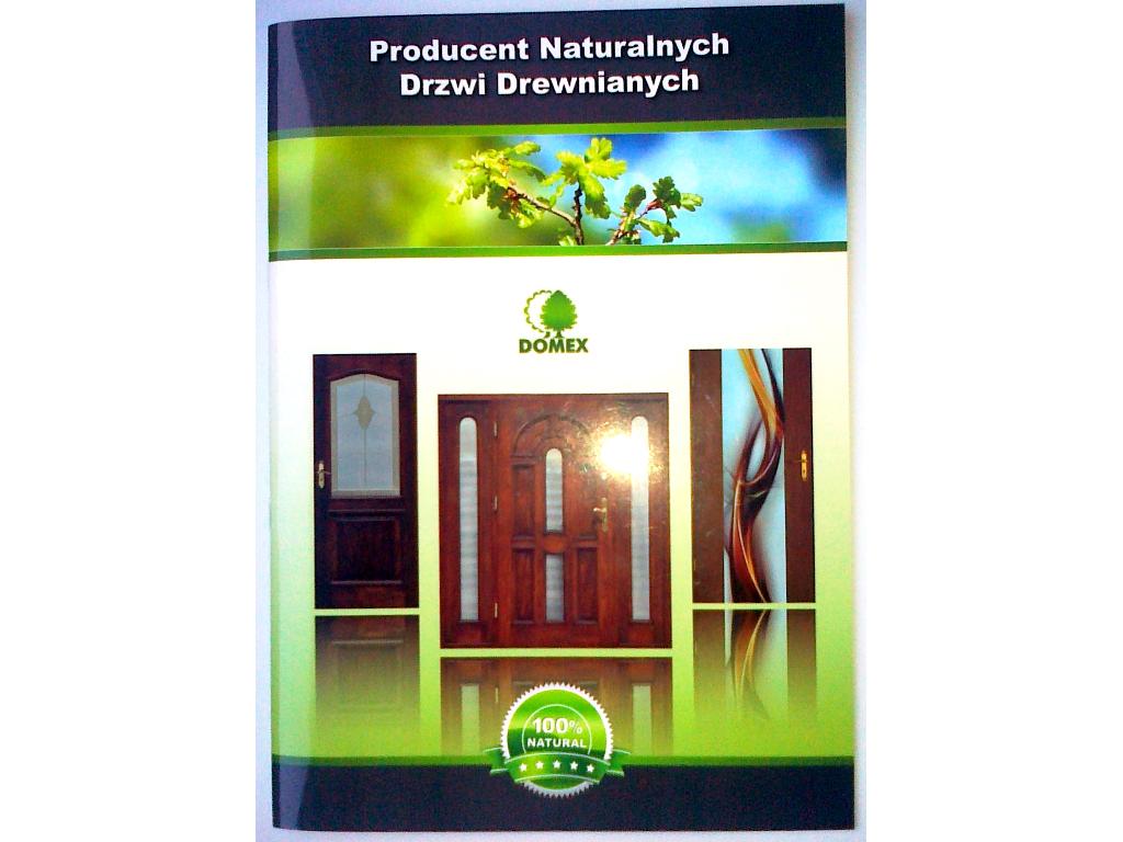 Katalog drzwi drewnianych naturalnych dla firmy DOMEX