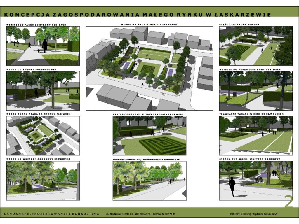 Koncepcja zagospodarowania Małego rynku w Łaskarzewie