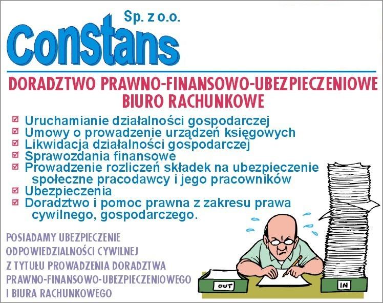 Biuro Rachunkowe Warszawa Ursynów  CONSTANS TANIO, Warszawa, Ursynów, Chorzów, mazowieckie