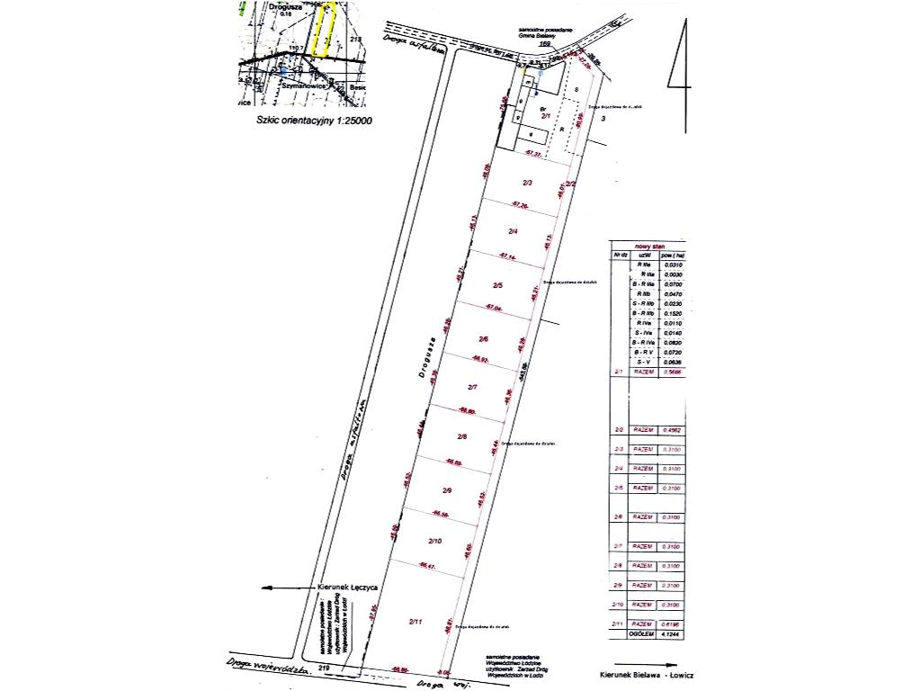 BEZPOŚREDNIO SPRZEDAM OSTATNIE 4  DZIAŁKI , Drogusza Gm Bielawy Pow Łowicki, łódzkie