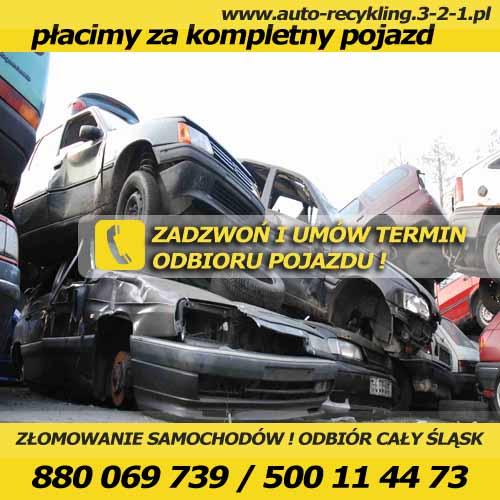 Złomowanie samochodów Katowice - AUTOZŁOM KATOWICE