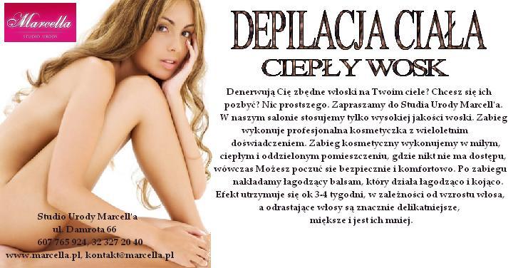 DEPILACJA CIAŁA WŁOSY USUWANIE WŁOSÓW TYCHY , śląskie