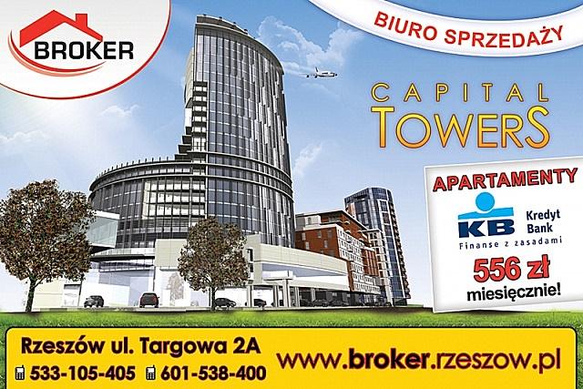 CapitaL TowerS Rzeszów, BROKER, nowe mieszkania, podkarpackie