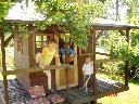 ogrodowy domek do zabawy dla dzieci