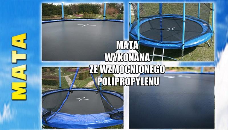 TRAMPOLINA z SIATKĄ 457 CM HOP-SPORT SPORTBODY.PL