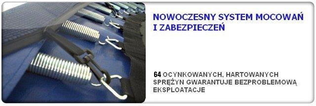 TRAMPOLINA z SIATKĄ 305 CM HOP-SPORT SPORTBODY.PL, Białystok, podlaskie