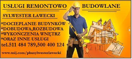 Uslugi remontowo budowlane,sylwester lawecki,phu, Warszawa, mazowieckie
