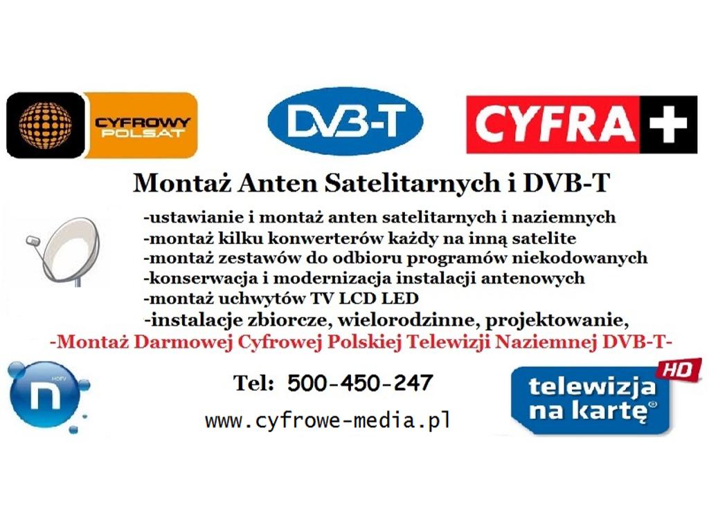 Montaż Anten Saitarnych i DVB-T, Poznań, wielkopolskie