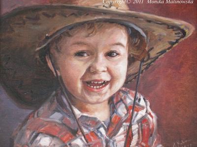 Portret dziecka w kapeluszu - kliknij, aby powiększyć