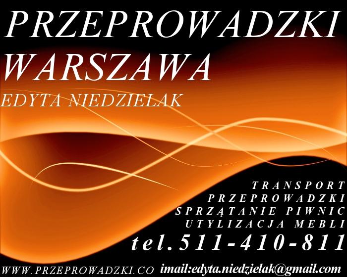 Przeprowadzki Warszawa Edyta Niedzielak, mazowieckie