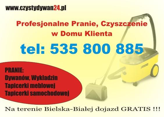 Pranie dywanów, wykładzin, tapicerki meblowej, Bielsko-Biała, Żywiec, Szczyrk, Skoczów, śląskie