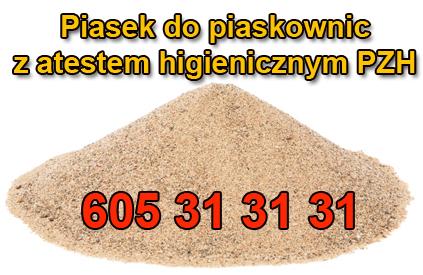 Piasek do piaskownic z atestem PZH,czysty piasek, Kraków, małopolskie