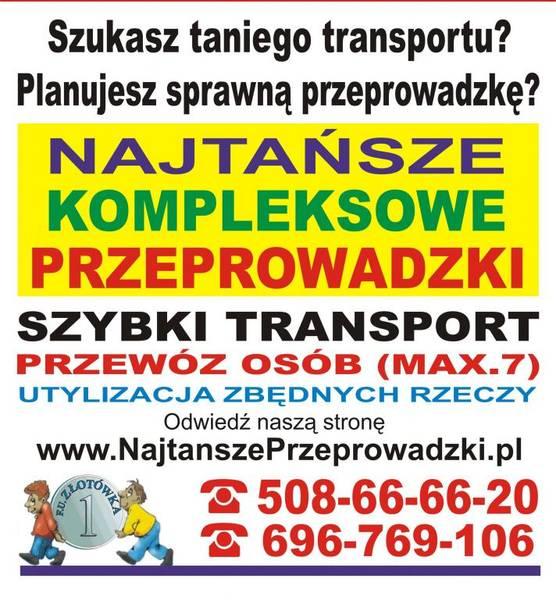 Przeprowadzki Krakow Taxi bagazowe Krakow z winda, małopolskie