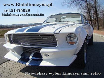  Chrysler 300c 10m Mustang retro bialy wynajem, Nowy Sacz, małopolskie