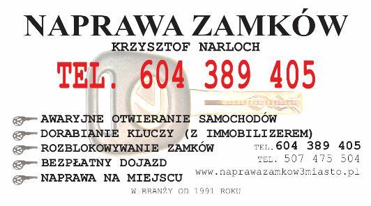 AWARYJNE OTWIERANIE SAMOCHODÓW, DORABIANIE KLUCZY, Gdańsk, pomorskie