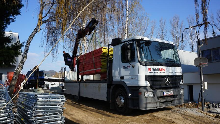 Usługa transportowa HDS MERCEDES ACTROS - MARSEN, Niepołomice, małopolskie