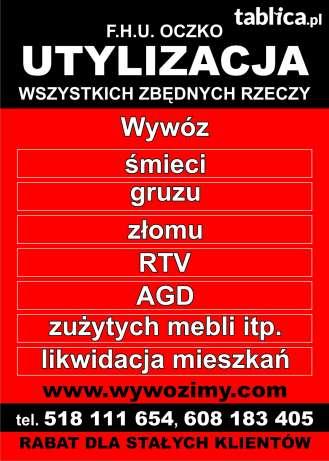 SPRZĄTANIE,OPRÓŻNIANIE,WYWÓZ,UTYLIZACJA OCZKO, KRAKÓW, małopolskie