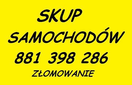 Skup samochodów złomowanie kasacja kraków, małopolskie