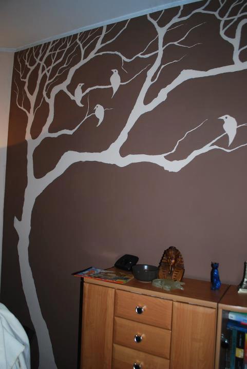 Artystyczne malowanie ścian Drzewo