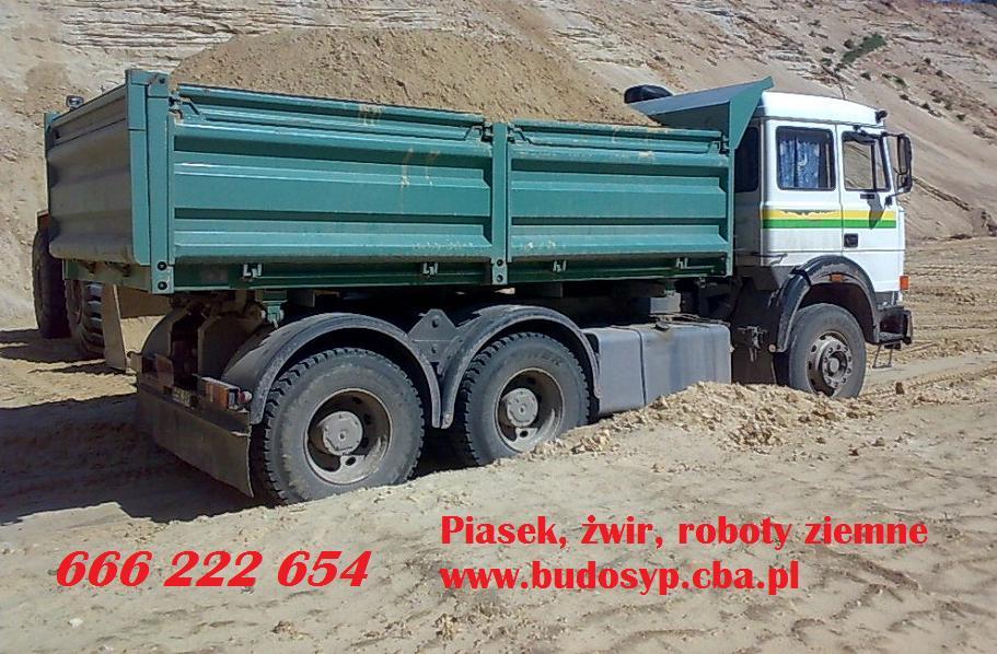 BUDOSYP - Sprzedaż piasku, żwiru, roboty ziemne