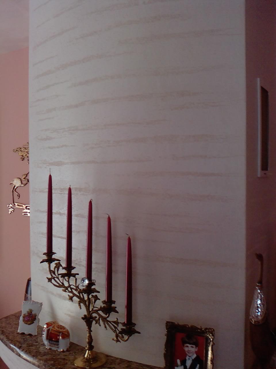 Travertyn drapany - gotowa masa dekoracyjna Calce Marmorino