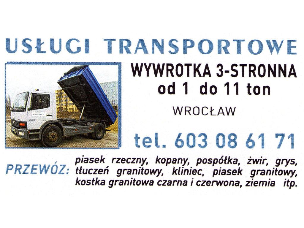 Transport Wywrotka Sprzedaż kruszywa piasek żwir, Wrocław, dolnośląskie