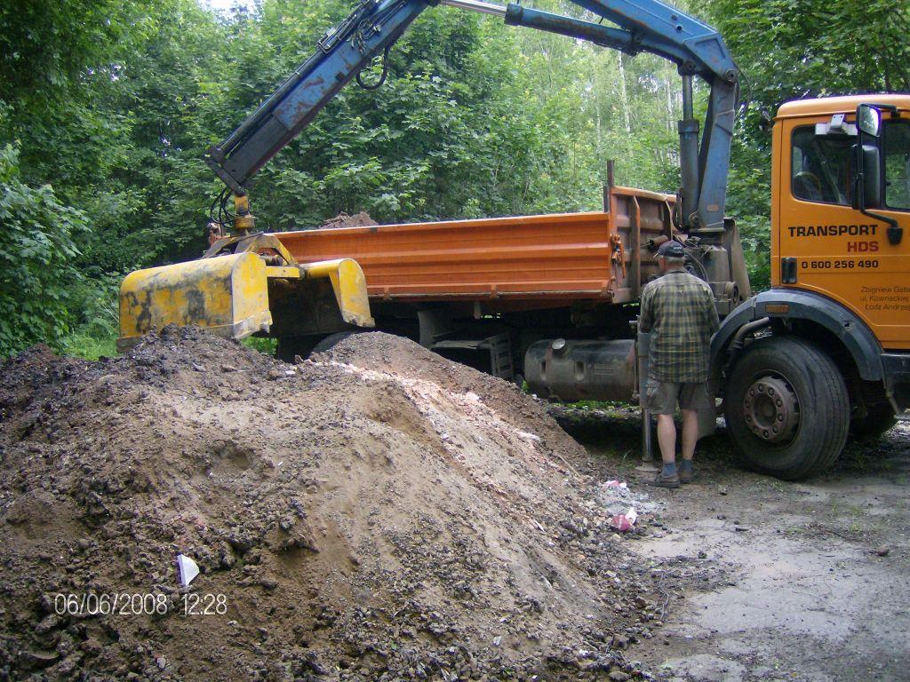 Transport hds wywóz gruz smieci łódź hds, Bedoń, łódzkie