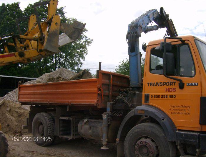 Transport hds wywóz gruz smieci łódź hds, Bedoń, łódzkie