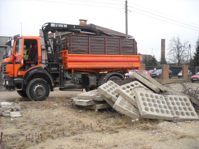 Transport hds wywóz gruz smieci łódź hds, Bedoń, łódzkie