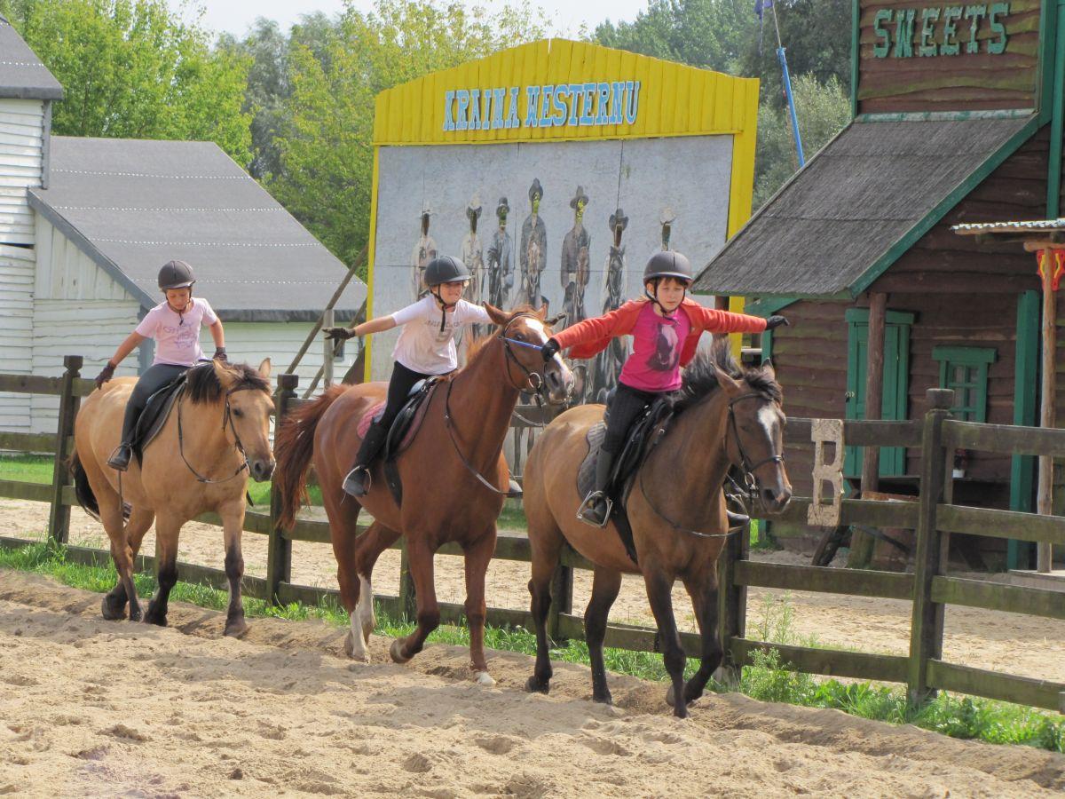 Wakacje w siodle- lekcja jazdy konnej