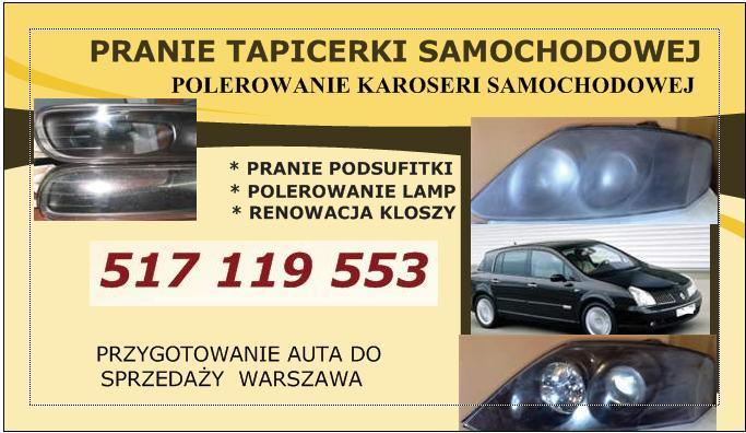 POLEROWANIE SAMOCHODU* LAMP *RENOWACIA KOLSZY, Warszawa, mazowieckie